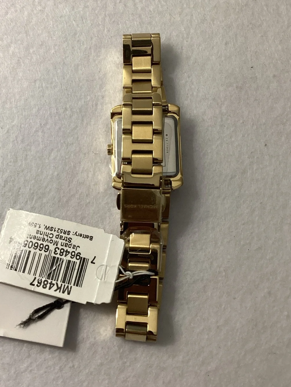 Michael Kors Mini Emery Pavé Gold-Tone Stainless Steel Watch 22mm